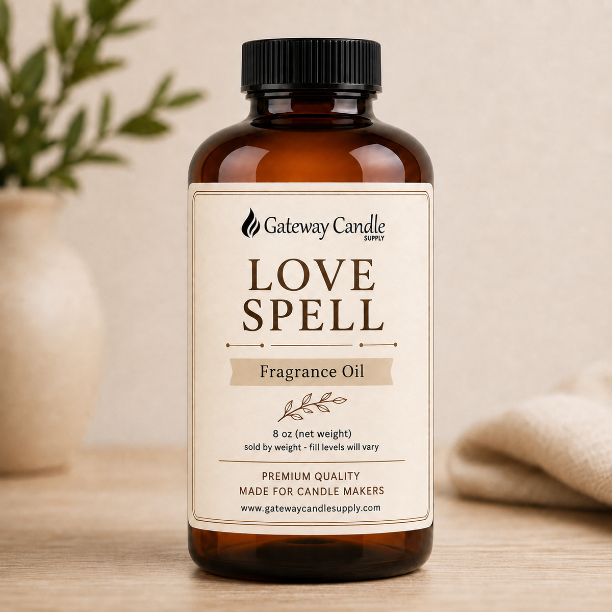 Love Spell fragrance oil bottle by Gateway Candle Supply