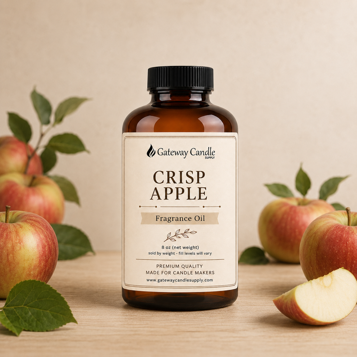 Crisp Apple fragrance oil with McIntosh apples