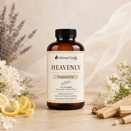 Heavenly fragrance oil with citrus lavender white florals and sandalwood