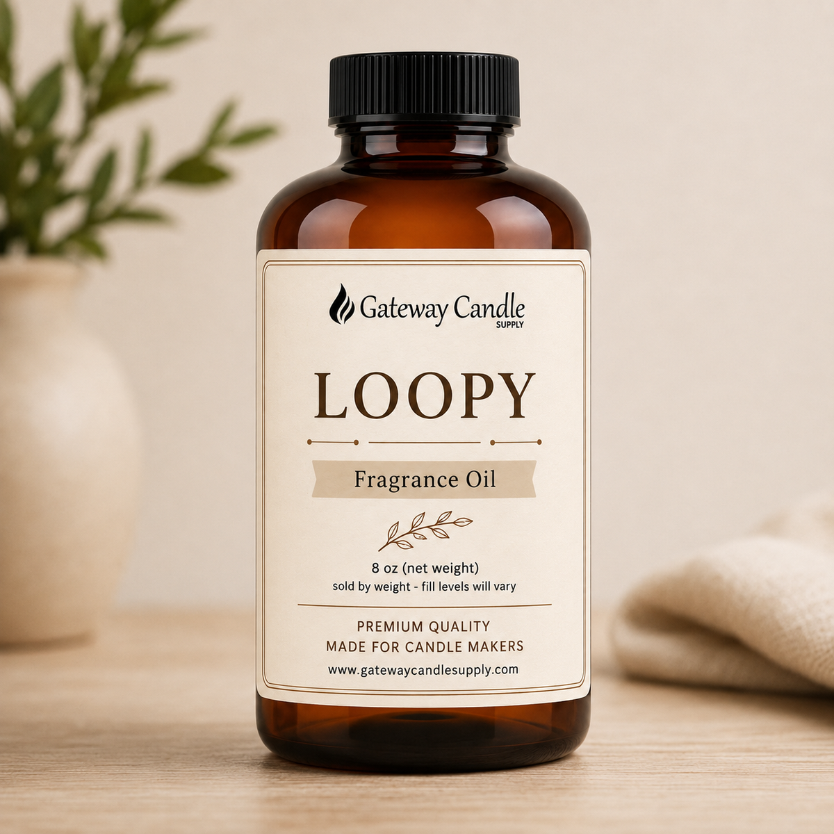 Loopy fragrance oil bottle by Gateway Candle Supply